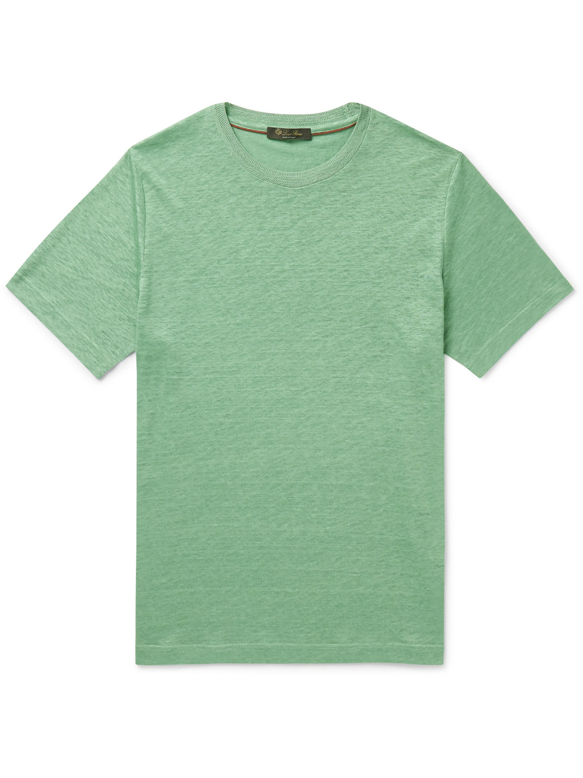Loro Piana Linen T-shirt In Green