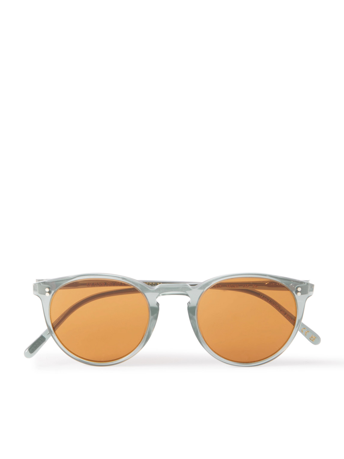 Oliver Peoples Round-frame Acetate Sunglasses In Blue
