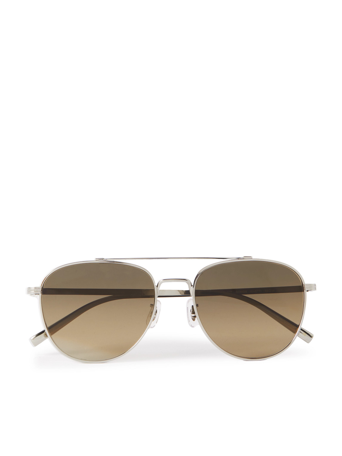 Oliver Peoples Rivetti Aviator-style Titanium Sunglasses In Metallic