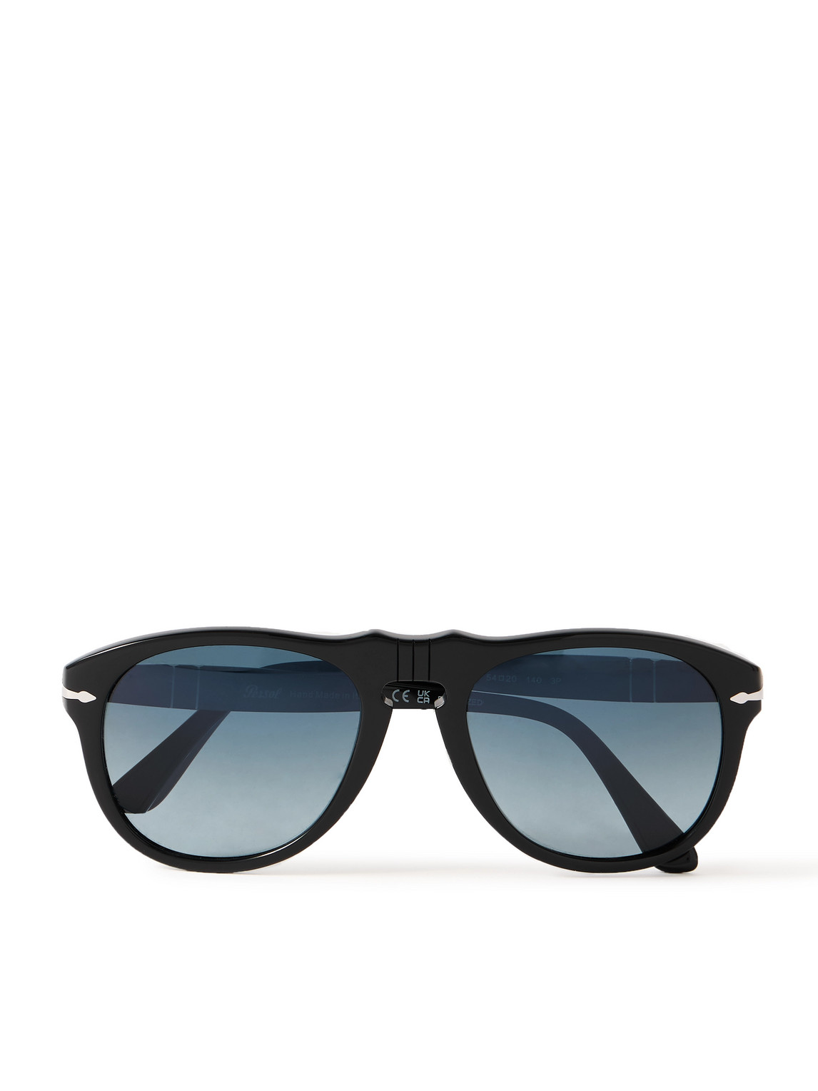 Persol Aviator-style Acetate Sunglasses In Black