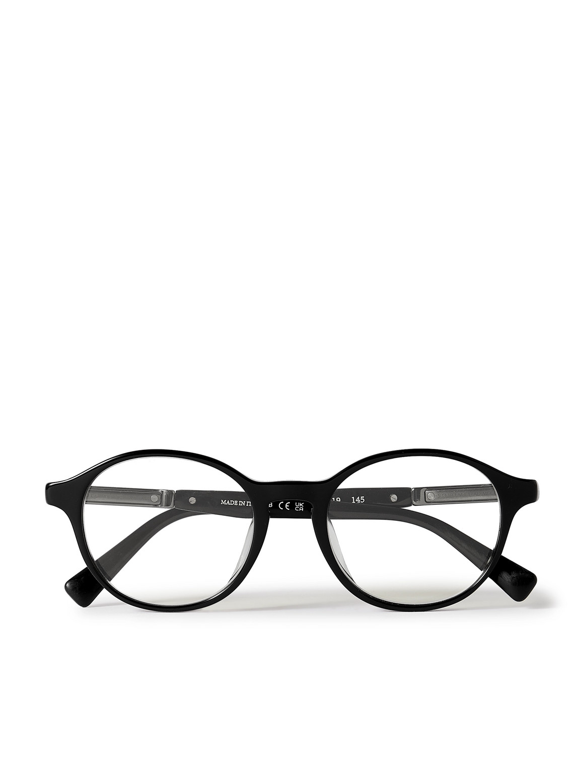 Brunello Cucinelli Round-frame Acetate Optical Glasses In Black
