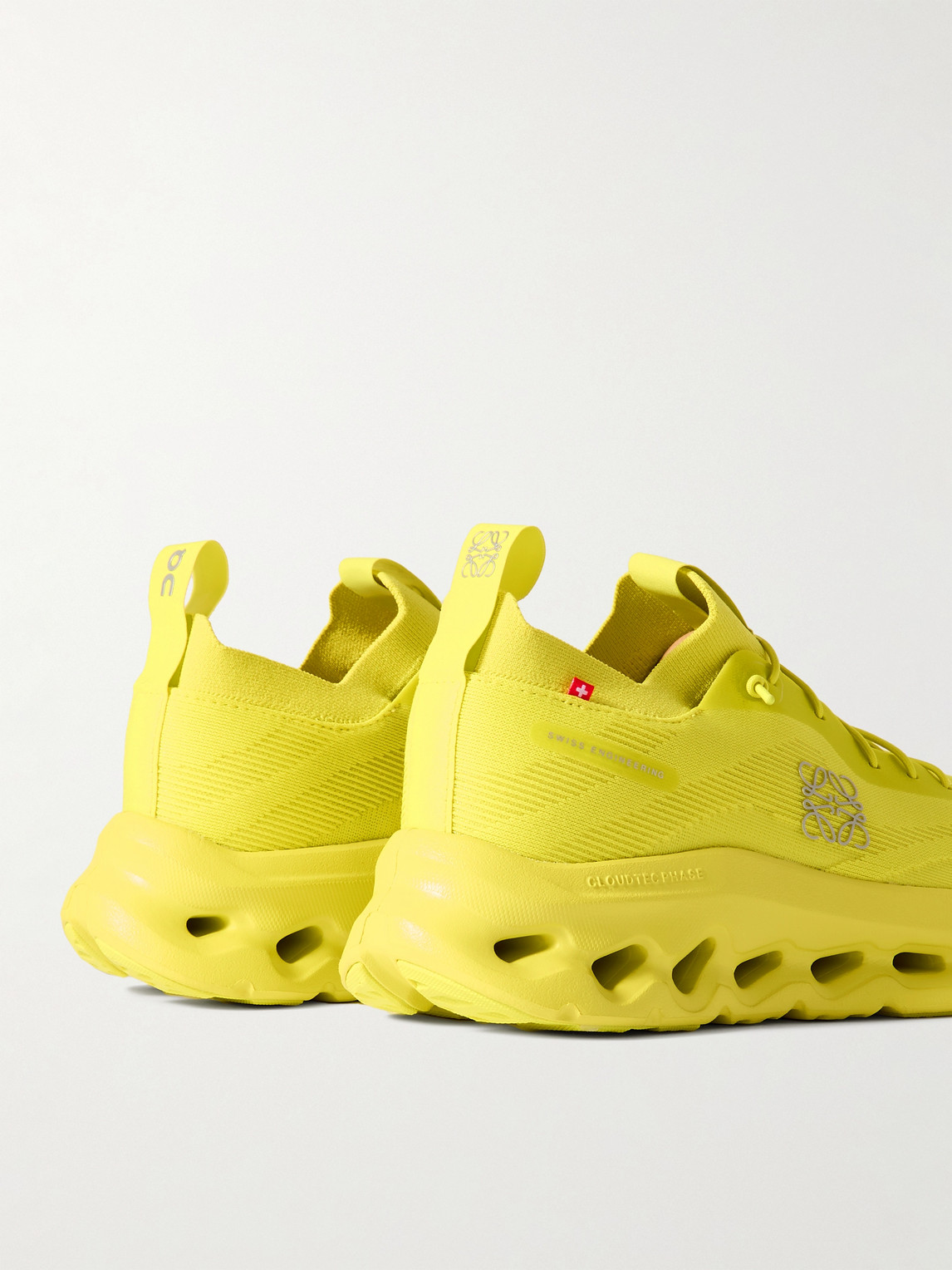 Shop Loewe On Cloudtilt 2.0 Stretch-knit Sneakers In Yellow