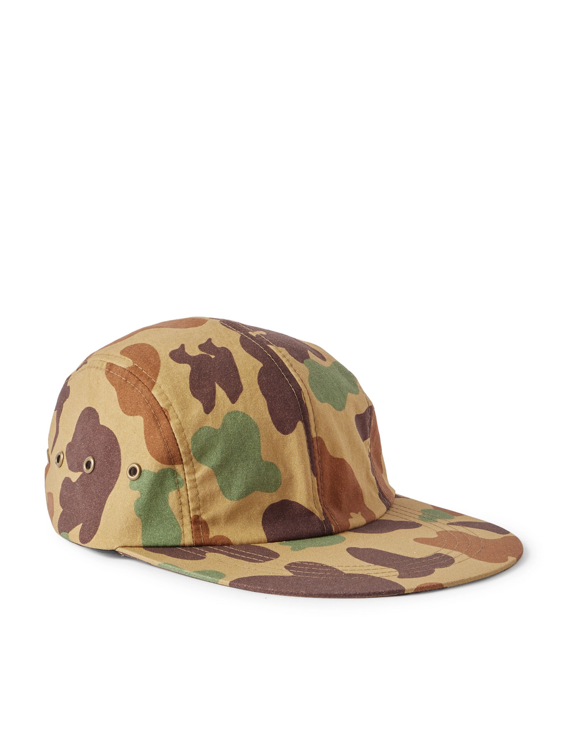 Camouflage-Print Nylon Baseball Cap