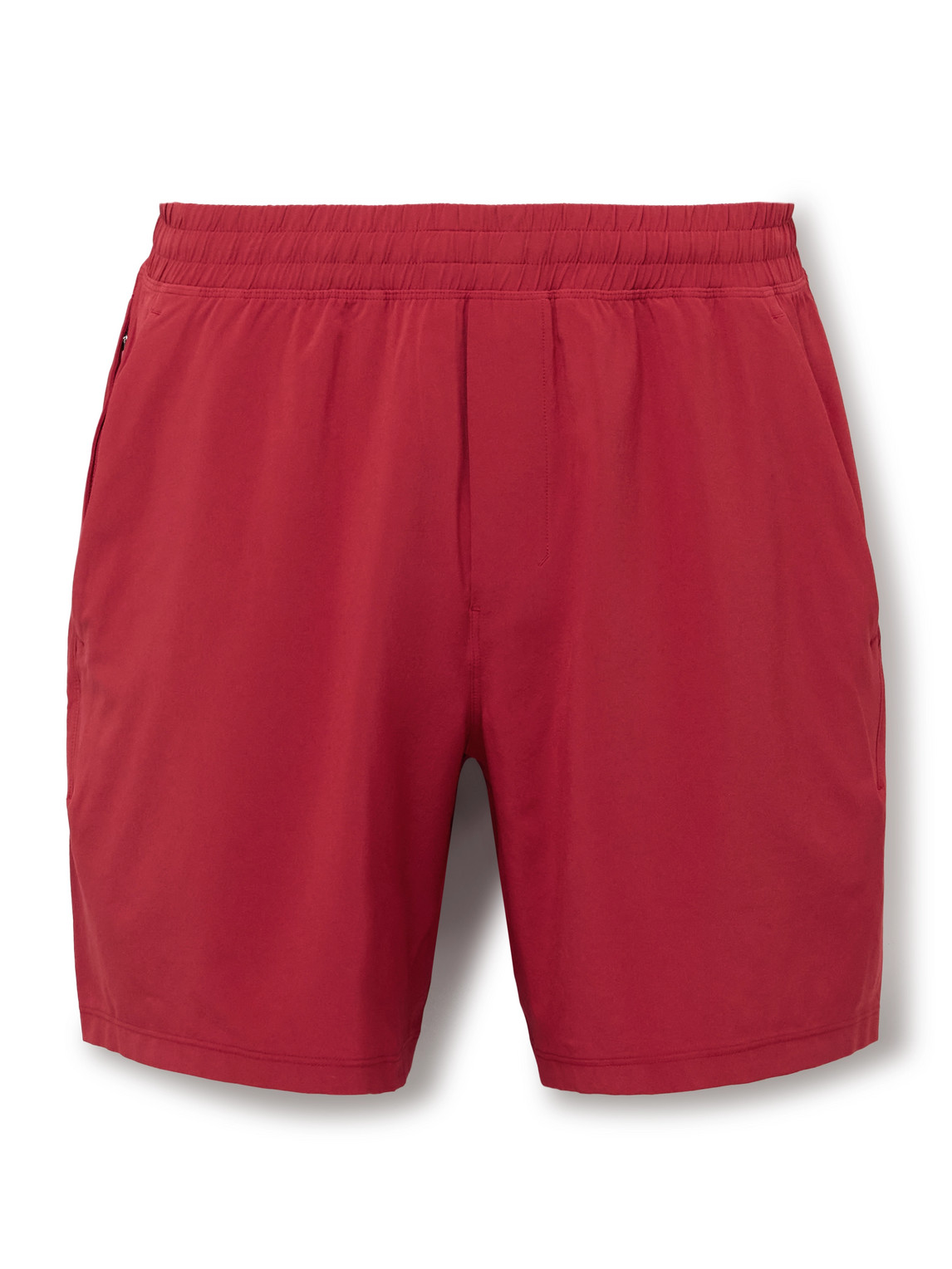 Pace Breaker 7&quot; Straight-Leg Mesh-Trimmed Recycled-Swift&trade; Shorts