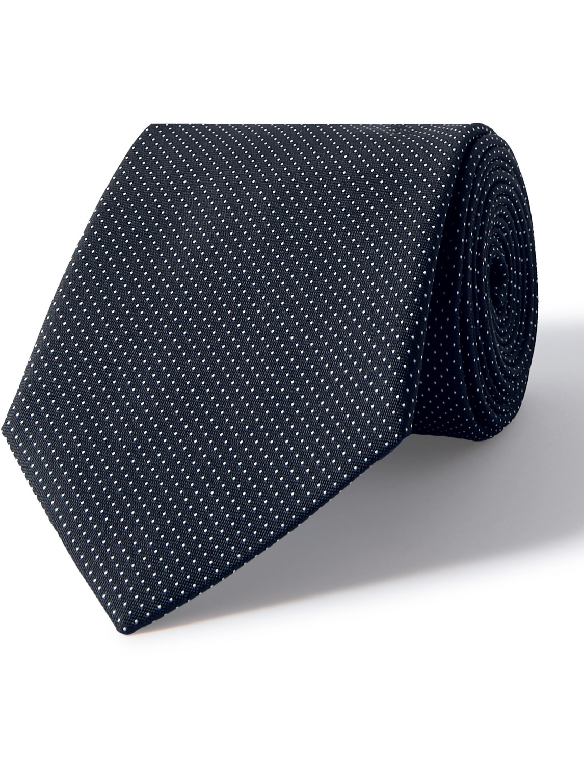 Paul Smith 8cm Polka-dot Silk-jacquard Tie In Black