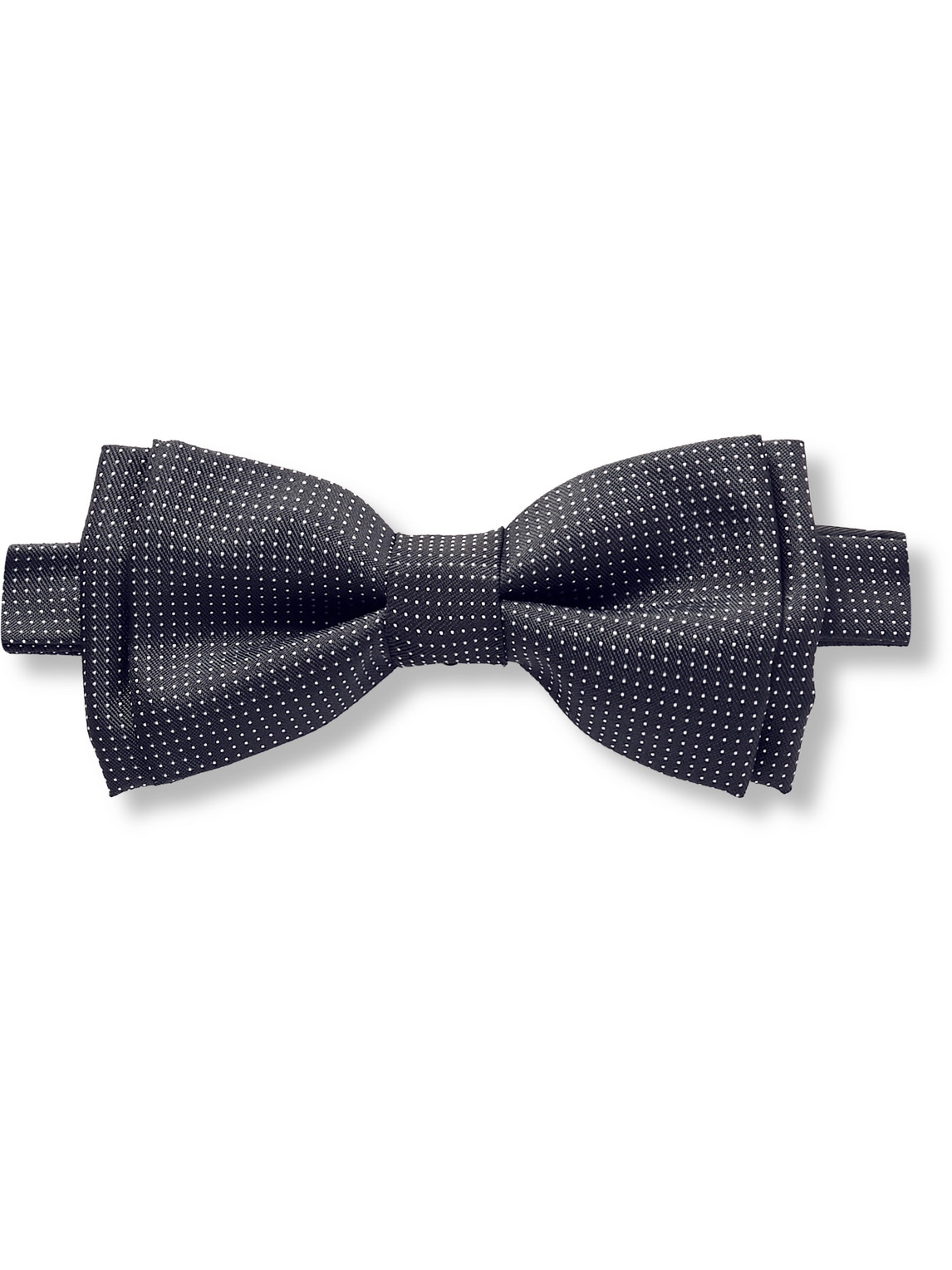 Paul Smith Polka-dot Silk-twill Bow Tie In Black