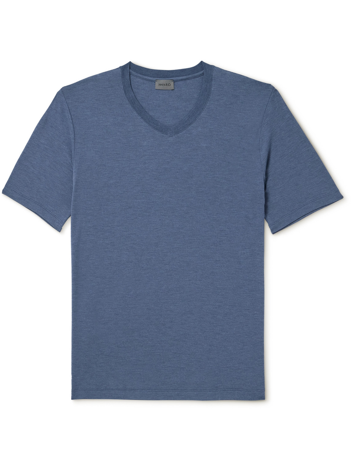Hanro Stretch-jersey T-shirt In Blue