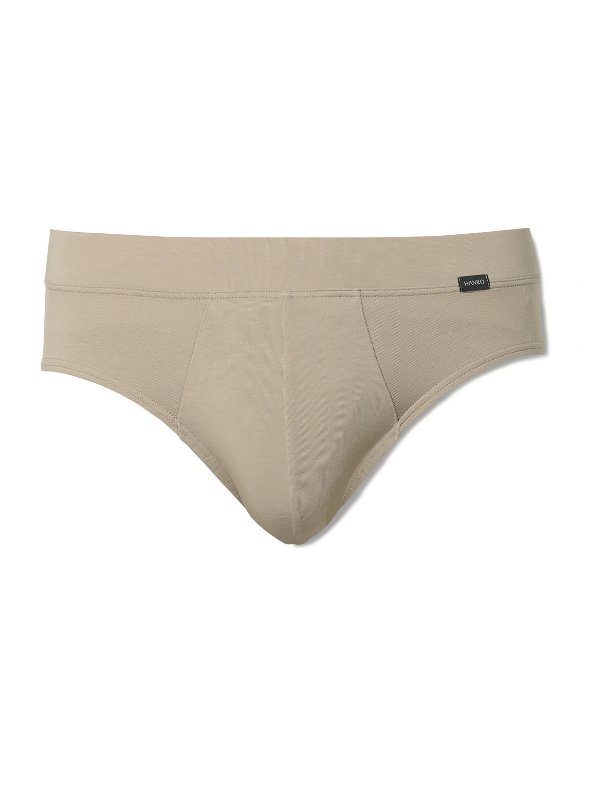 Hanro Natural Function Stretch Lyocell-blend Briefs In Brown