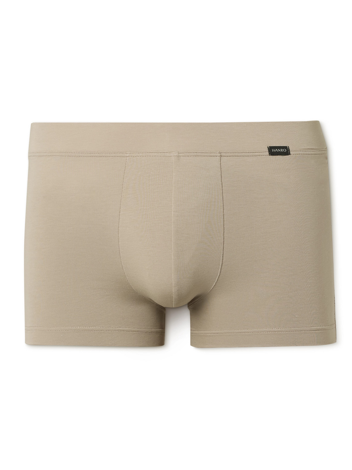 Hanro Lyocell-blend Boxer Briefs In Brown