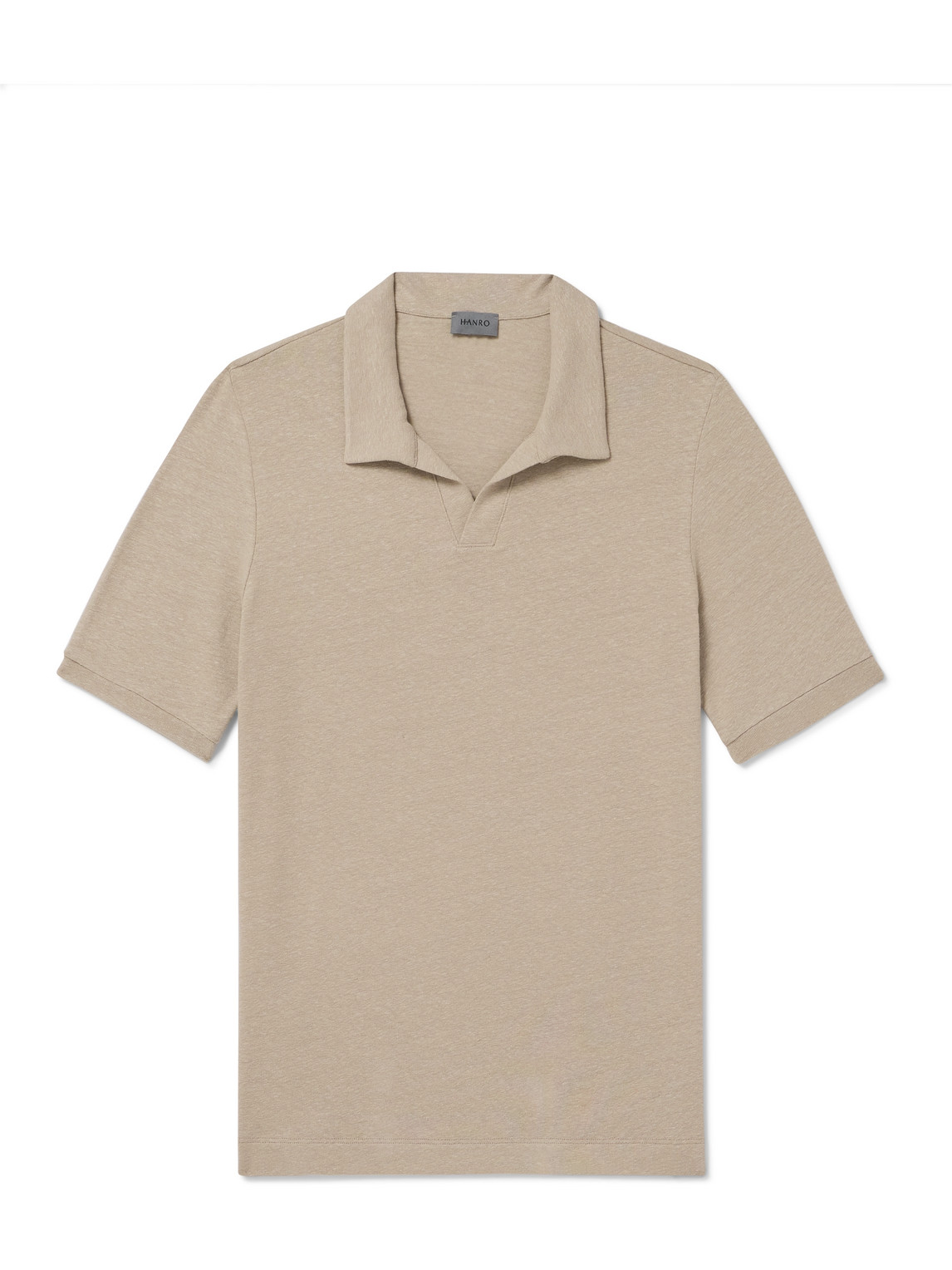 Hanro Stretch-jersey Polo Shirt In Neutrals