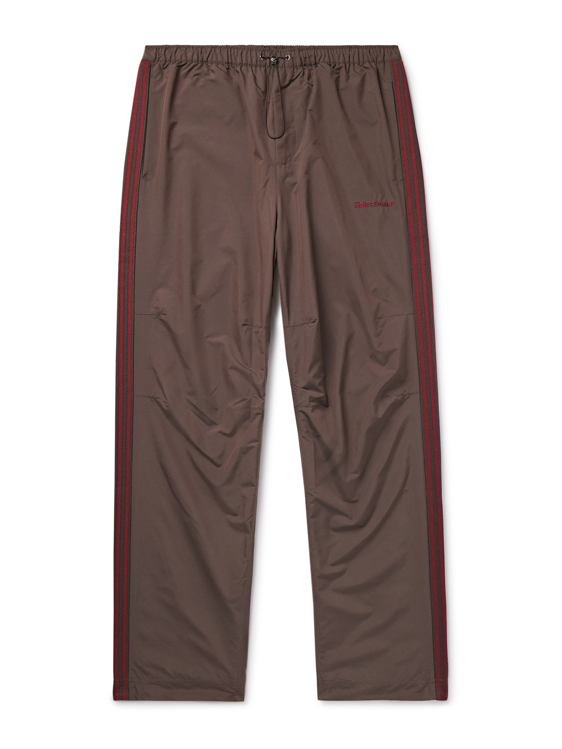 Wales Bonner Logo-Embroidered Striped Shell Track Pants