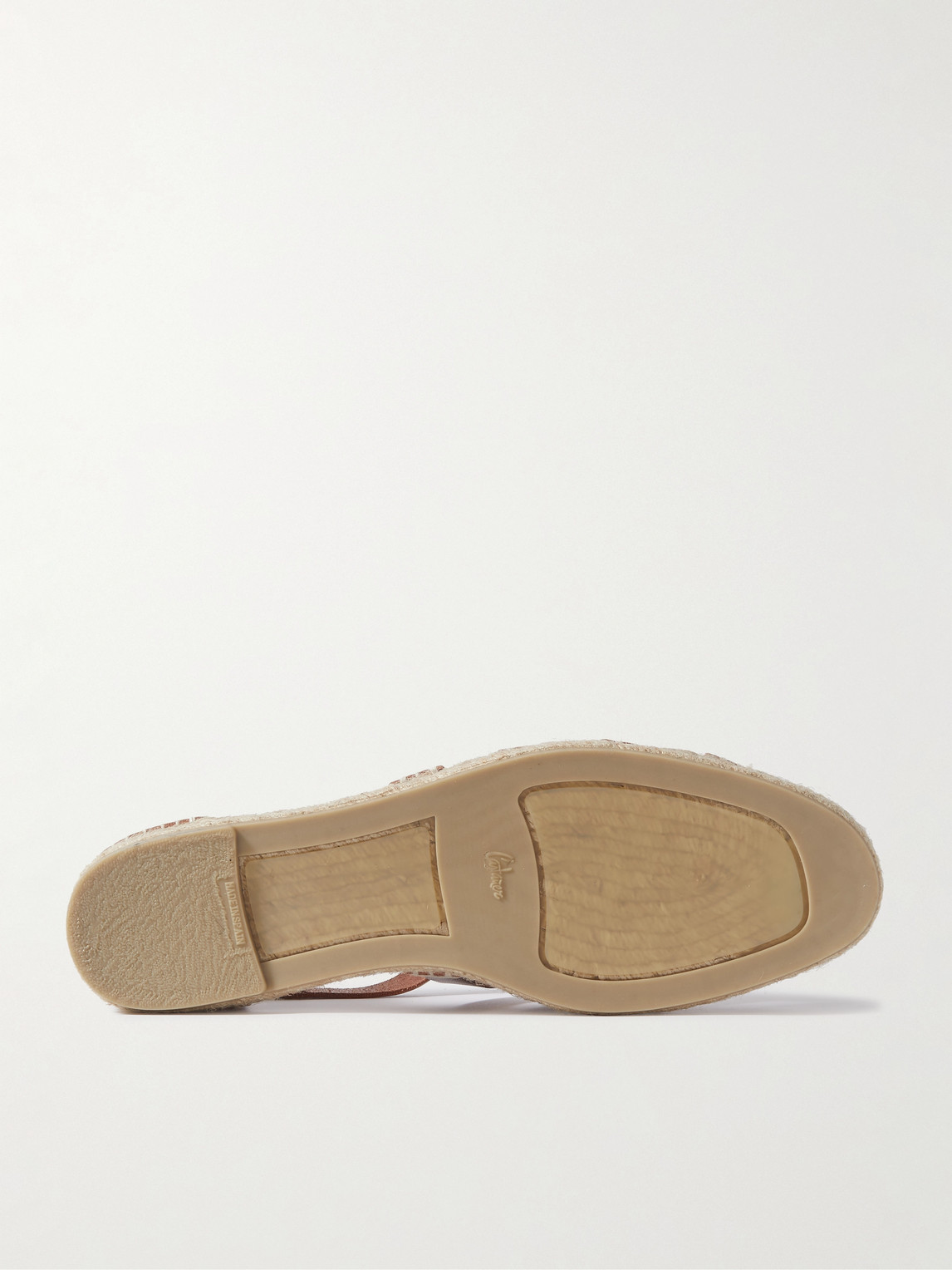 Shop Castaã±er Ancient Greek Sandals Samos Leather Sandals In Brown