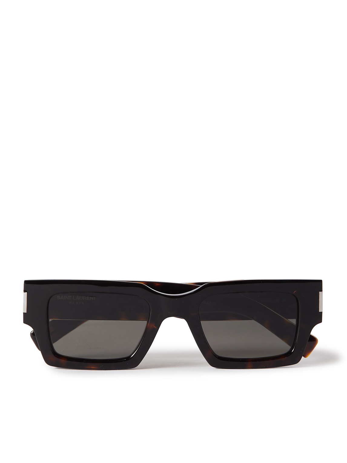 Saint Laurent Square-frame Tortoiseshell Acetate Sunglasses In Black
