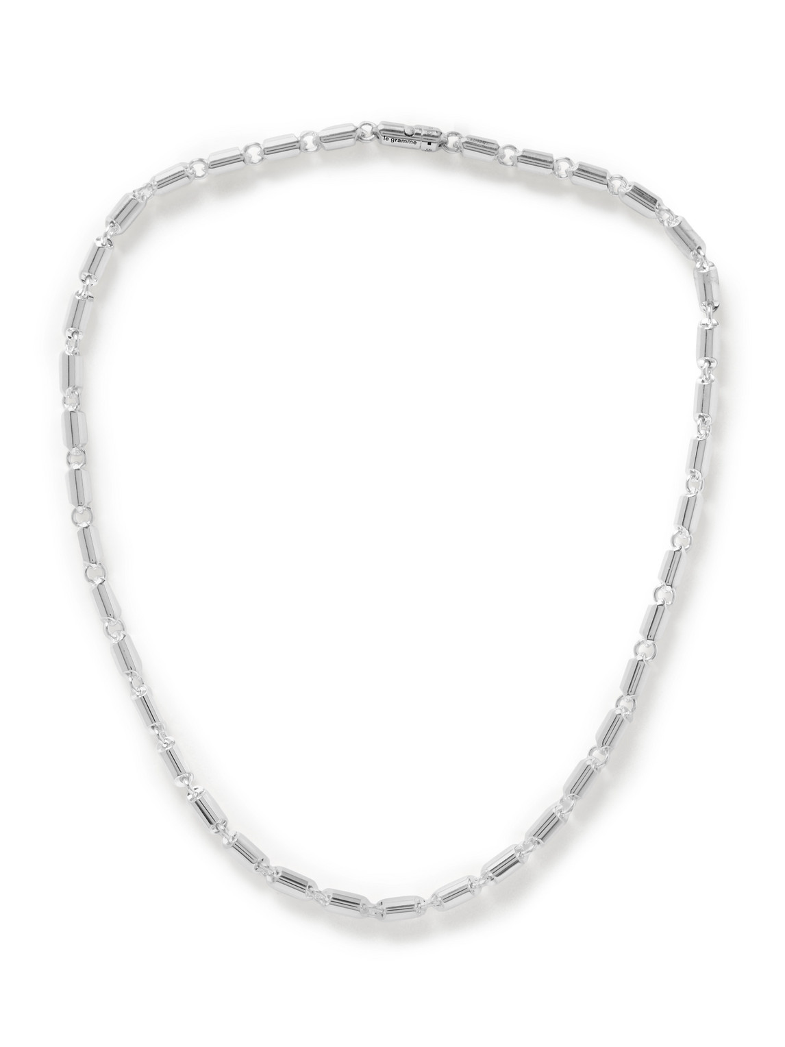 Le Gramme Segment 77g Polished Sterling Silver Necklace In Gold