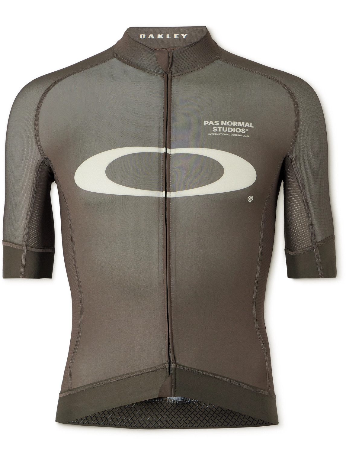 Pas Normal Studios Oakley Mechanism Logo-print Cycling Jersey In Brown
