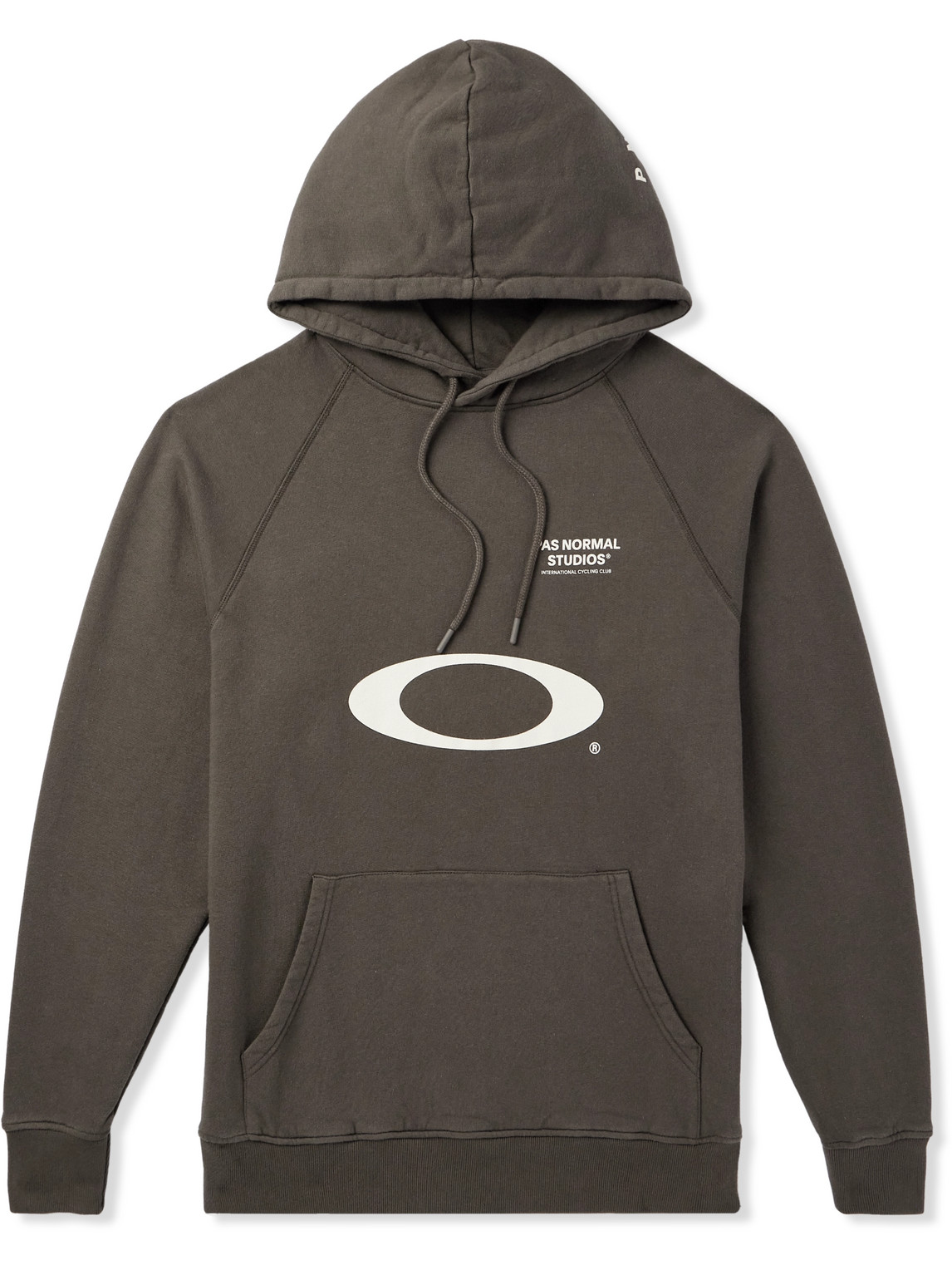 Pas Normal Studios Oakley Off-race Logo-print Cotton-jersey Hoodie In Brown