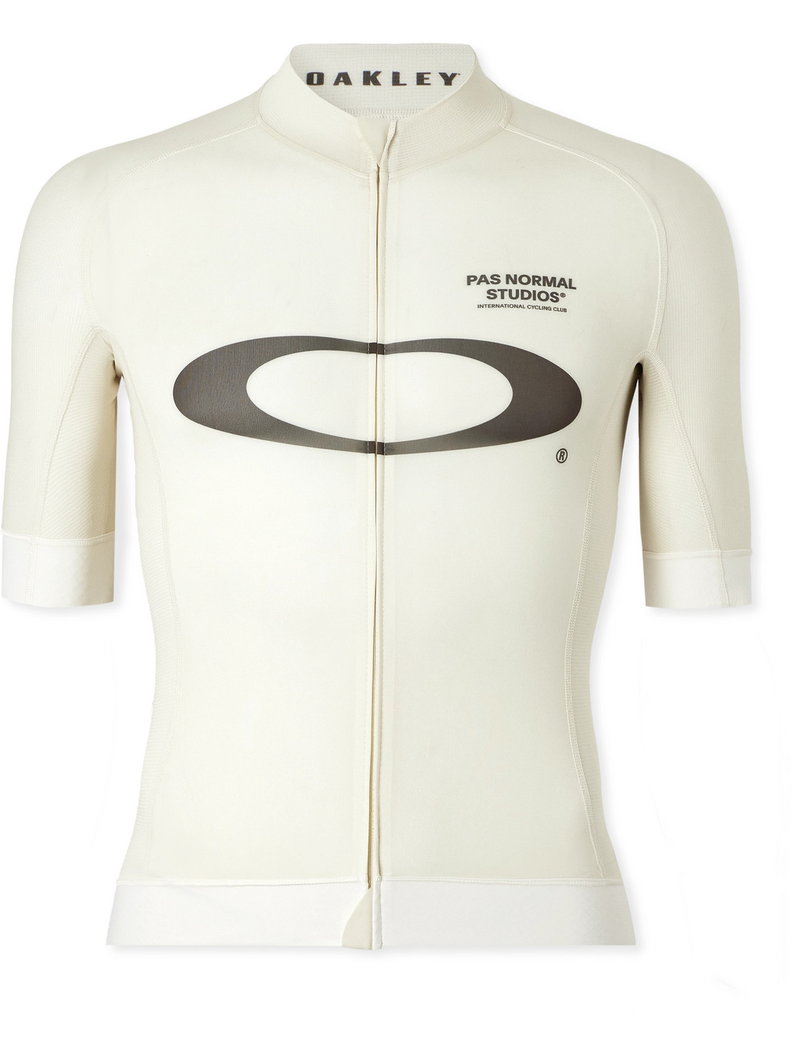 Pas Normal Studios Oakley Mechanism Logo-print Cycling Jersey In Neutrals
