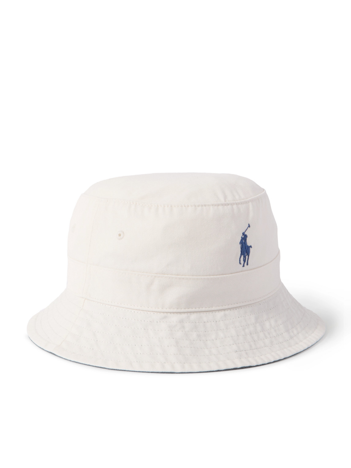 Polo Ralph Lauren Loft Logo-embroidered Cotton-twill Bucket Hat In White