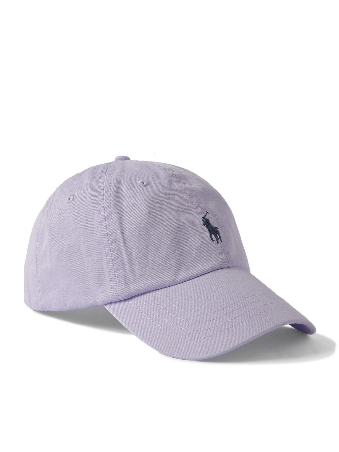 Polo Ralph Lauren Logo-embroidered Cotton-twill Baseball Cap In Purple