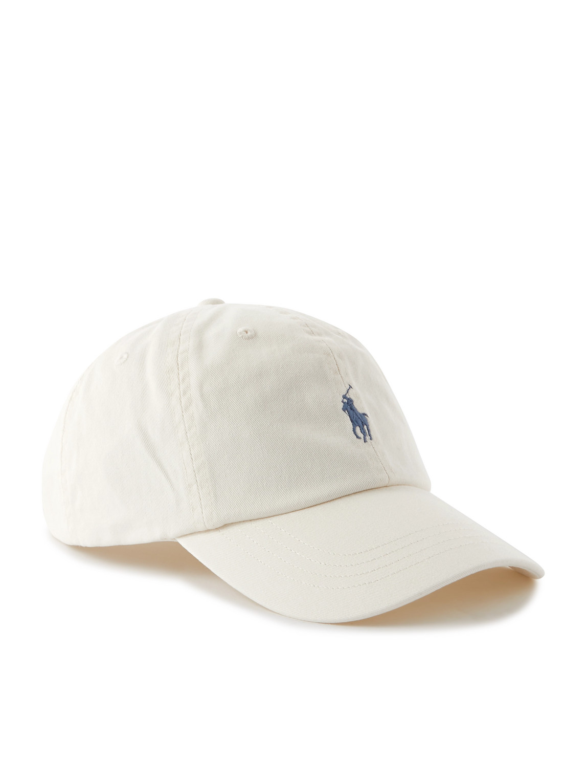 Polo Ralph Lauren Logo-embroidered Cotton-twill Baseball Cap In White