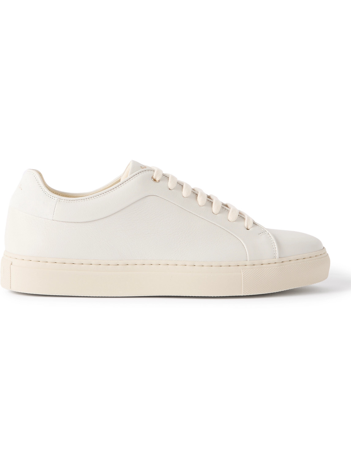 Paul Smith Basso Lux Suede-trimmed Leather Sneakers In Neutrals