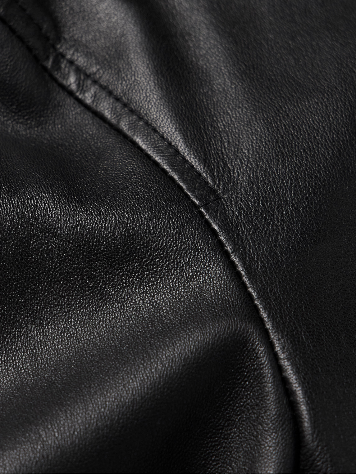 Shop Rag & Bone Café Racer Leather Jacket In Black