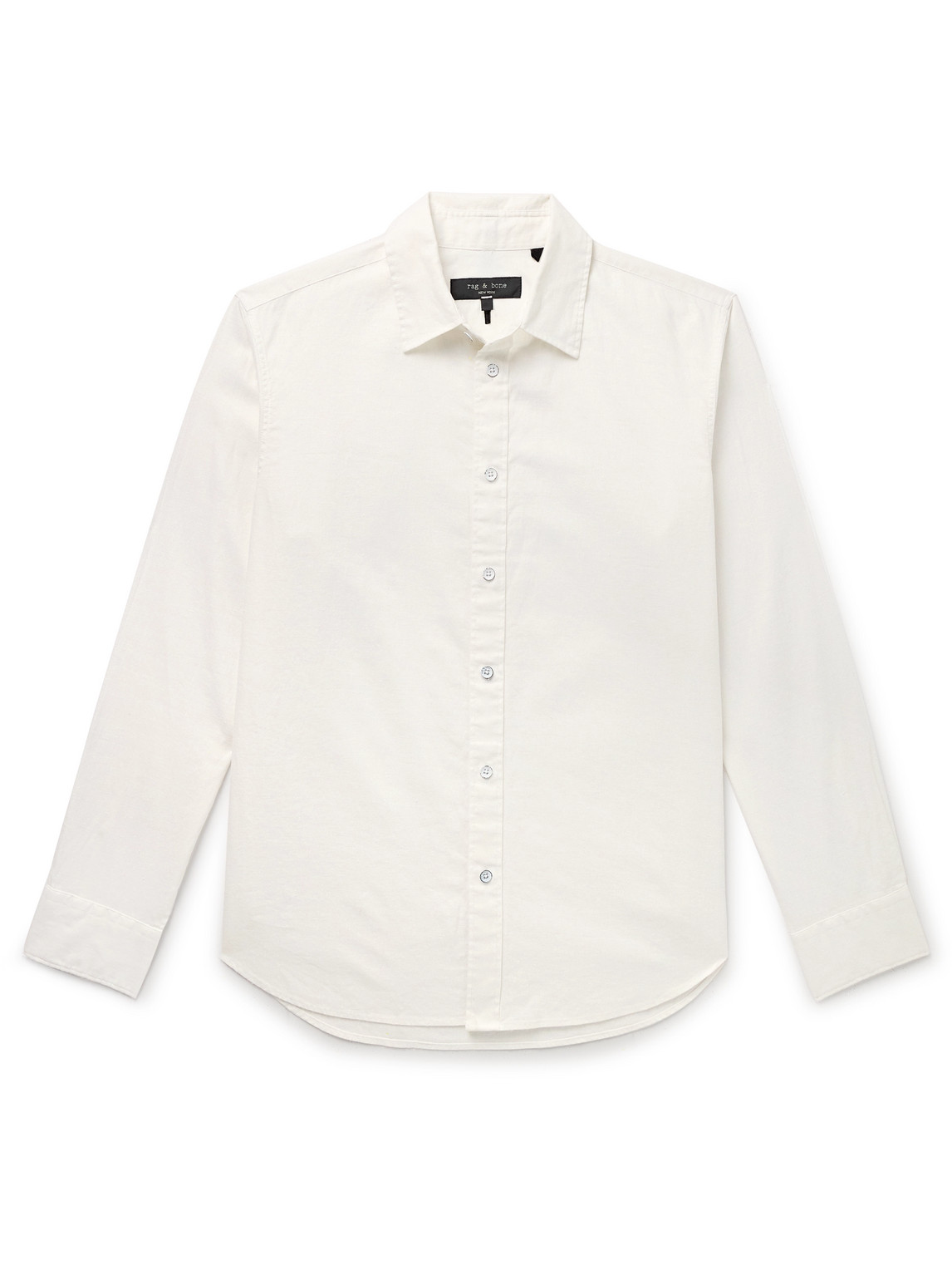 Rag & Bone Finch Hemp And Cotton-blend Shirt In White