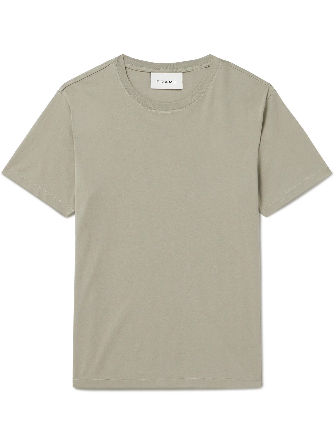 Frame Cotton-jersey T-shirt In Green