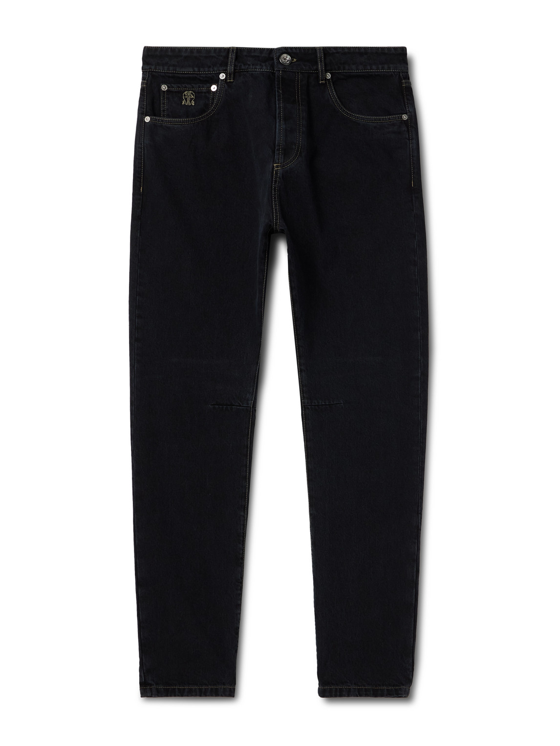 Brunello Cucinelli Leisure Straight-leg Jeans In Black
