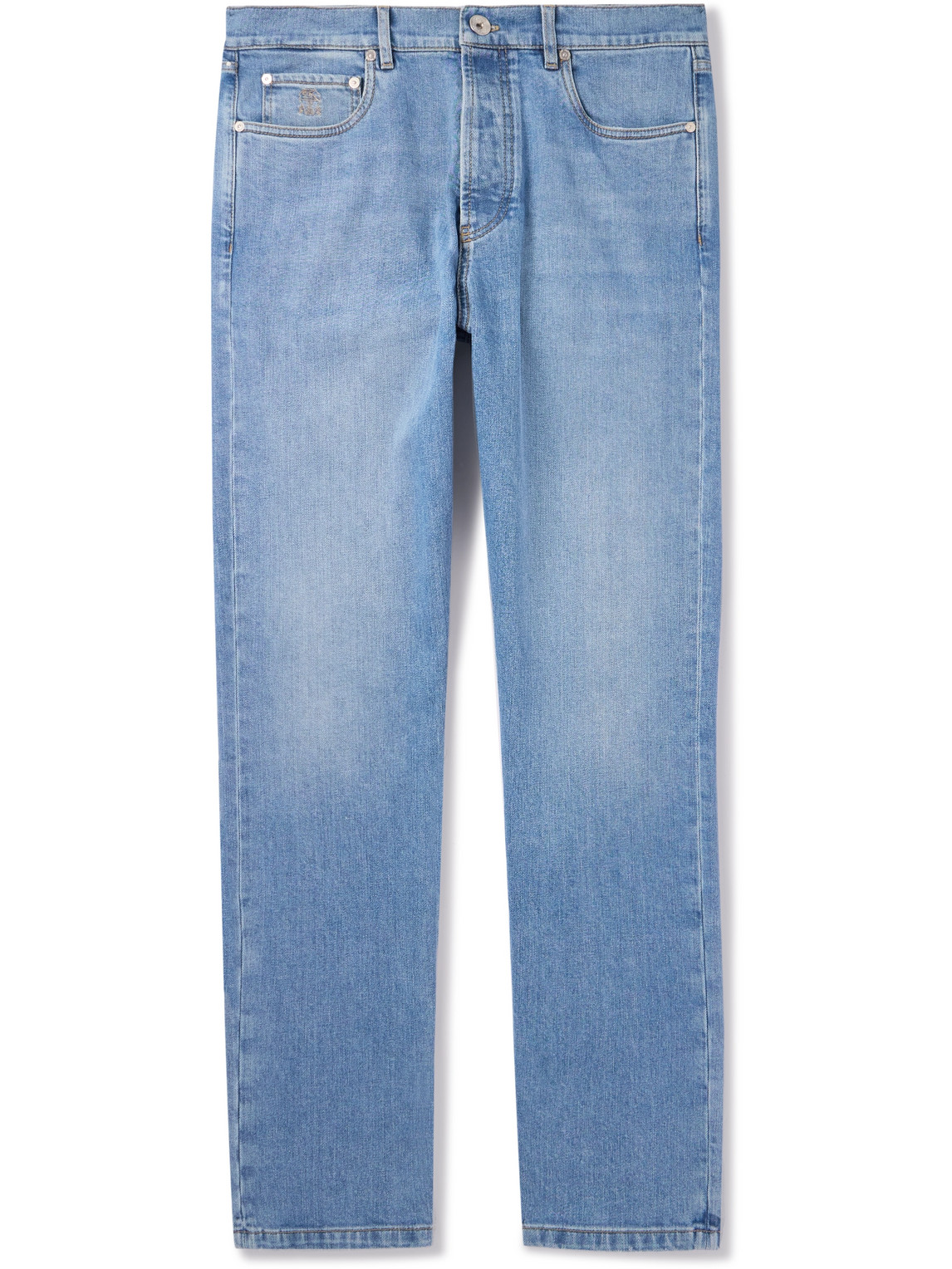 Brunello Cucinelli Iconic Slim-fit Stretch Jeans In Blue