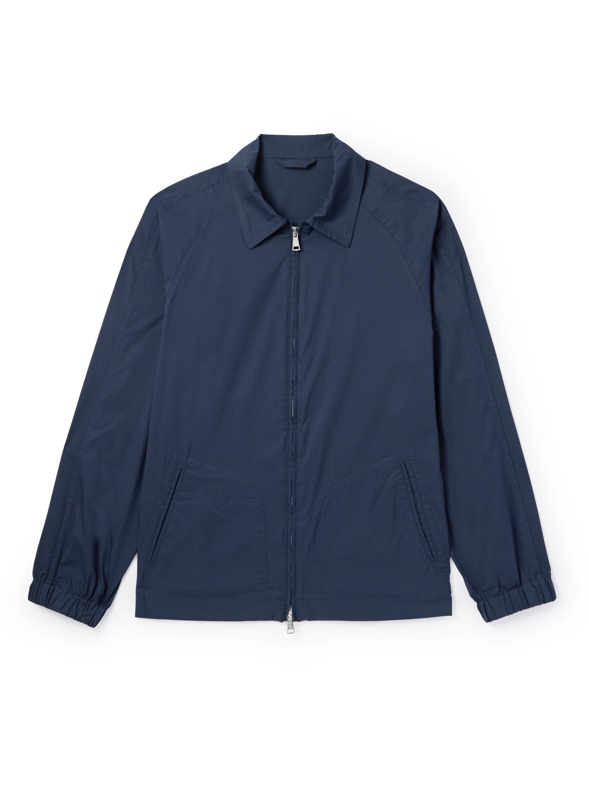 Kingsman Cotton-blend Blouson Jacket In Blue