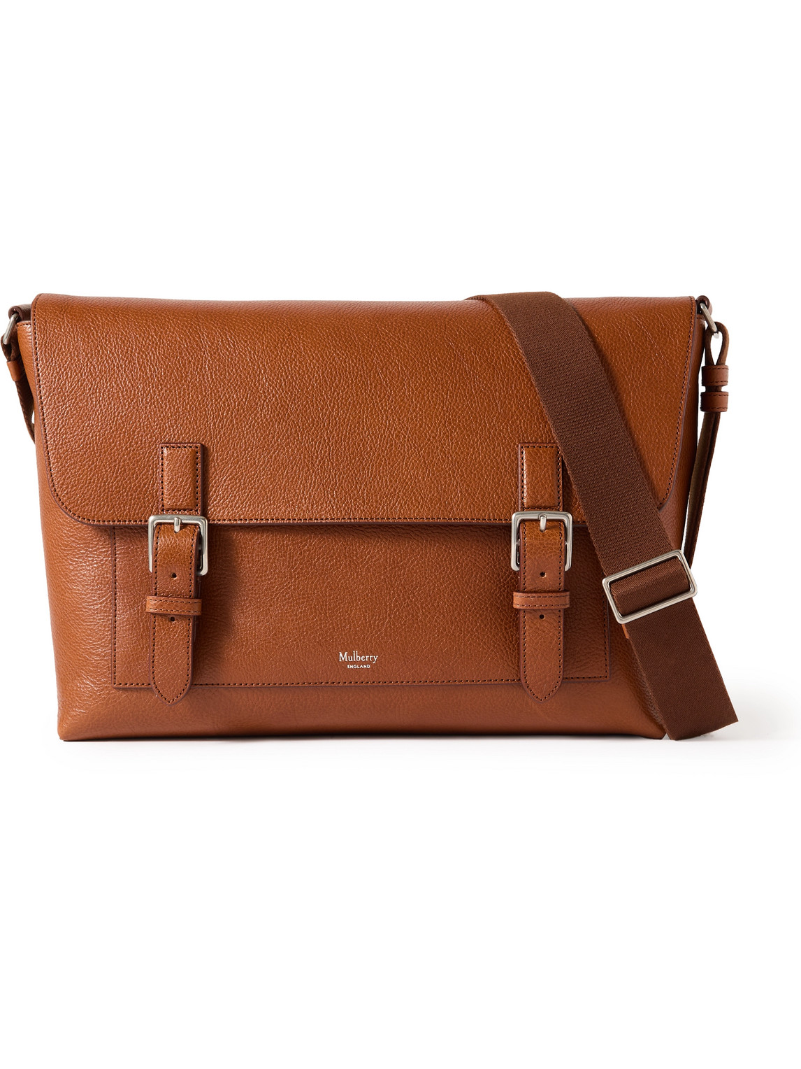 Mulberry Chiltern Full-grain Oak Legacy Nvt Leather Messenger Bag In Brown