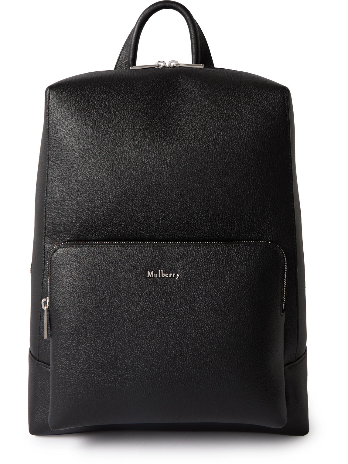Mulberry Farringdon Pebble-grain Leather Backpack In Blue
