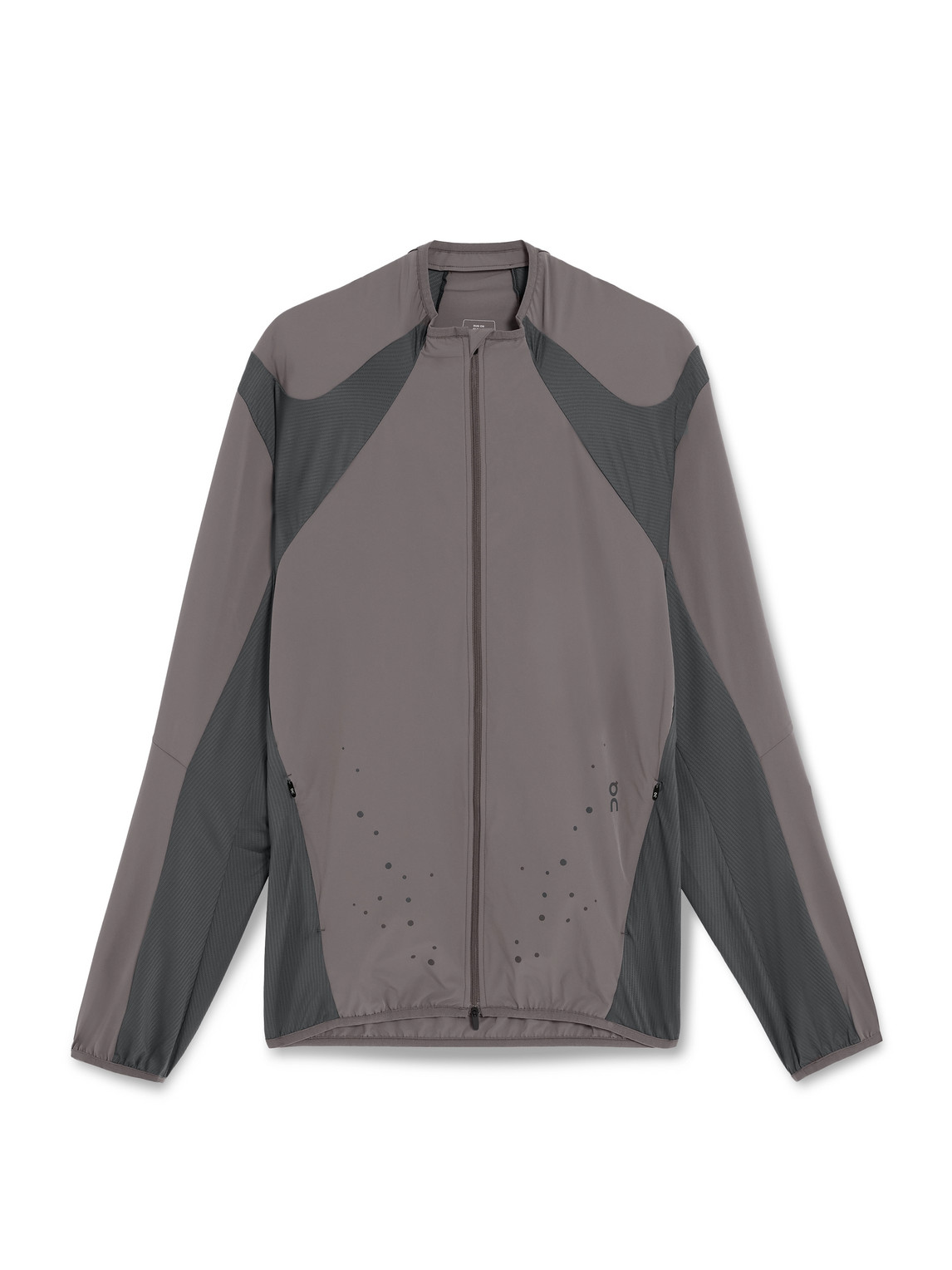 Shop On Post Archive Facti Printed Recycled-shell Jacket In Gray