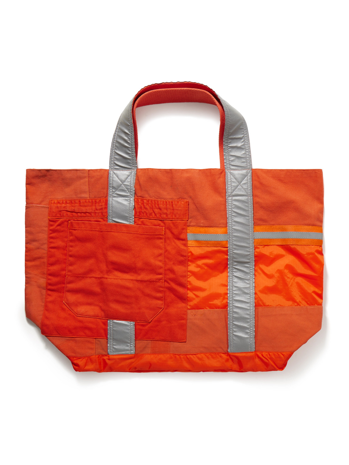 Reflective Shell Panelled Twill and Ripstop Tote Bag