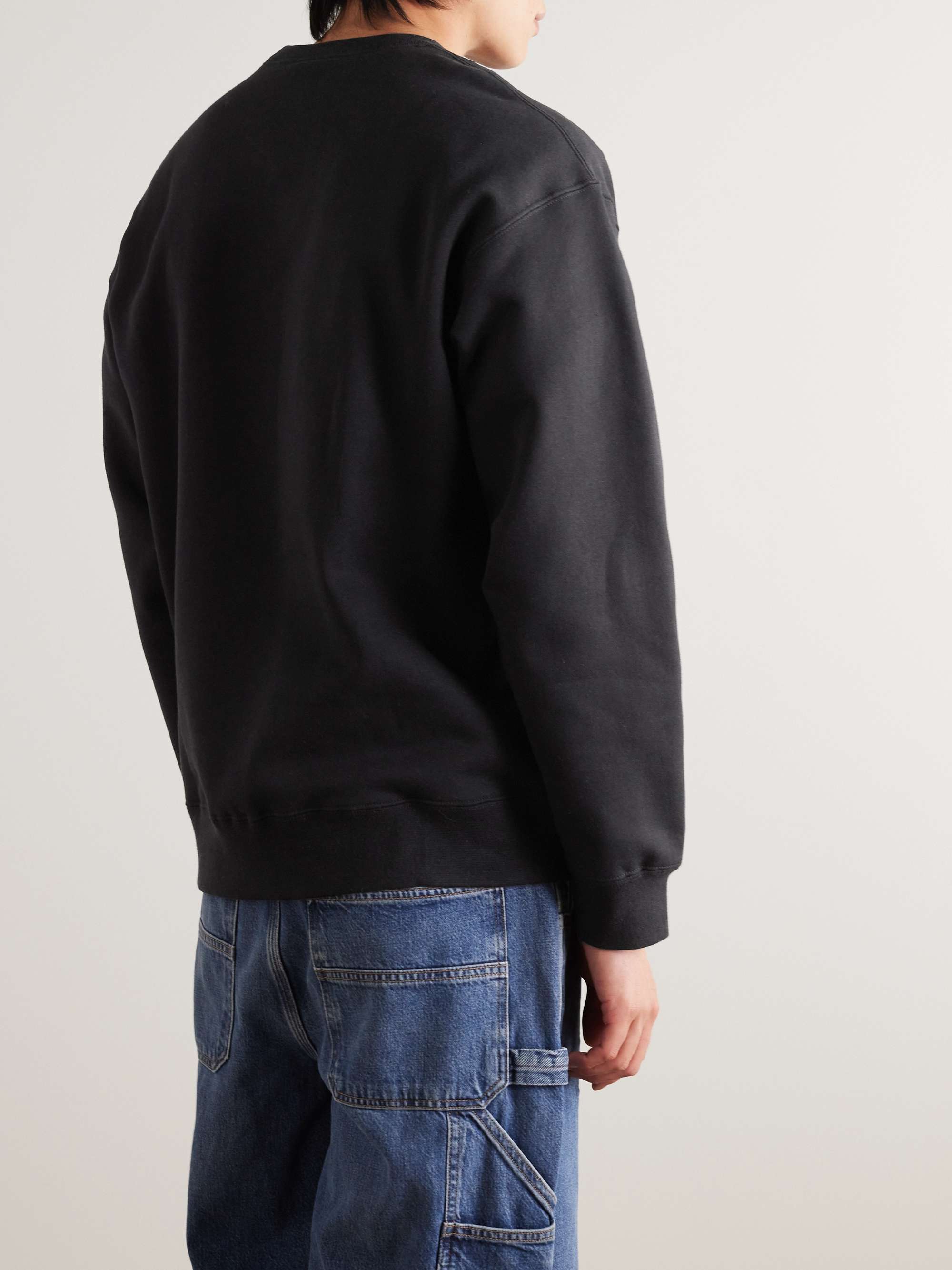 NIKE Sweatshirt aus Jersey aus einer Baumwollmischung mit Logostickerei