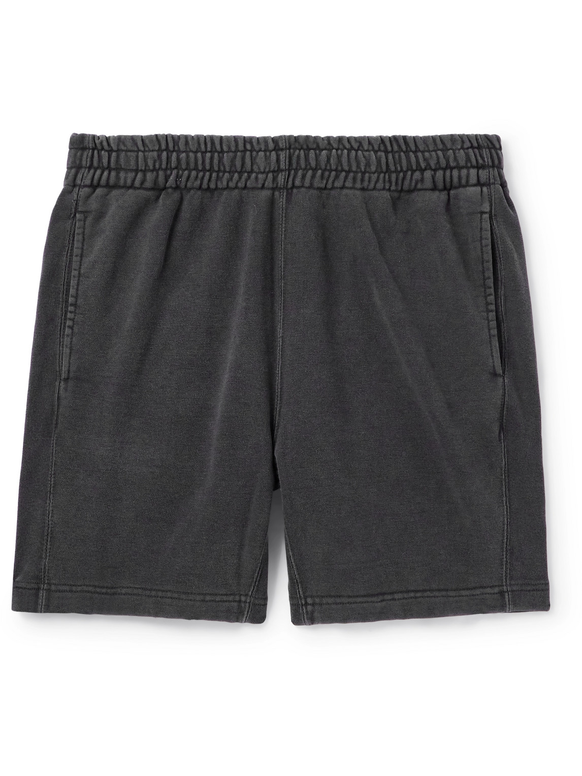 Remi Relief Straight-leg Cotton-jersey Shorts In Black
