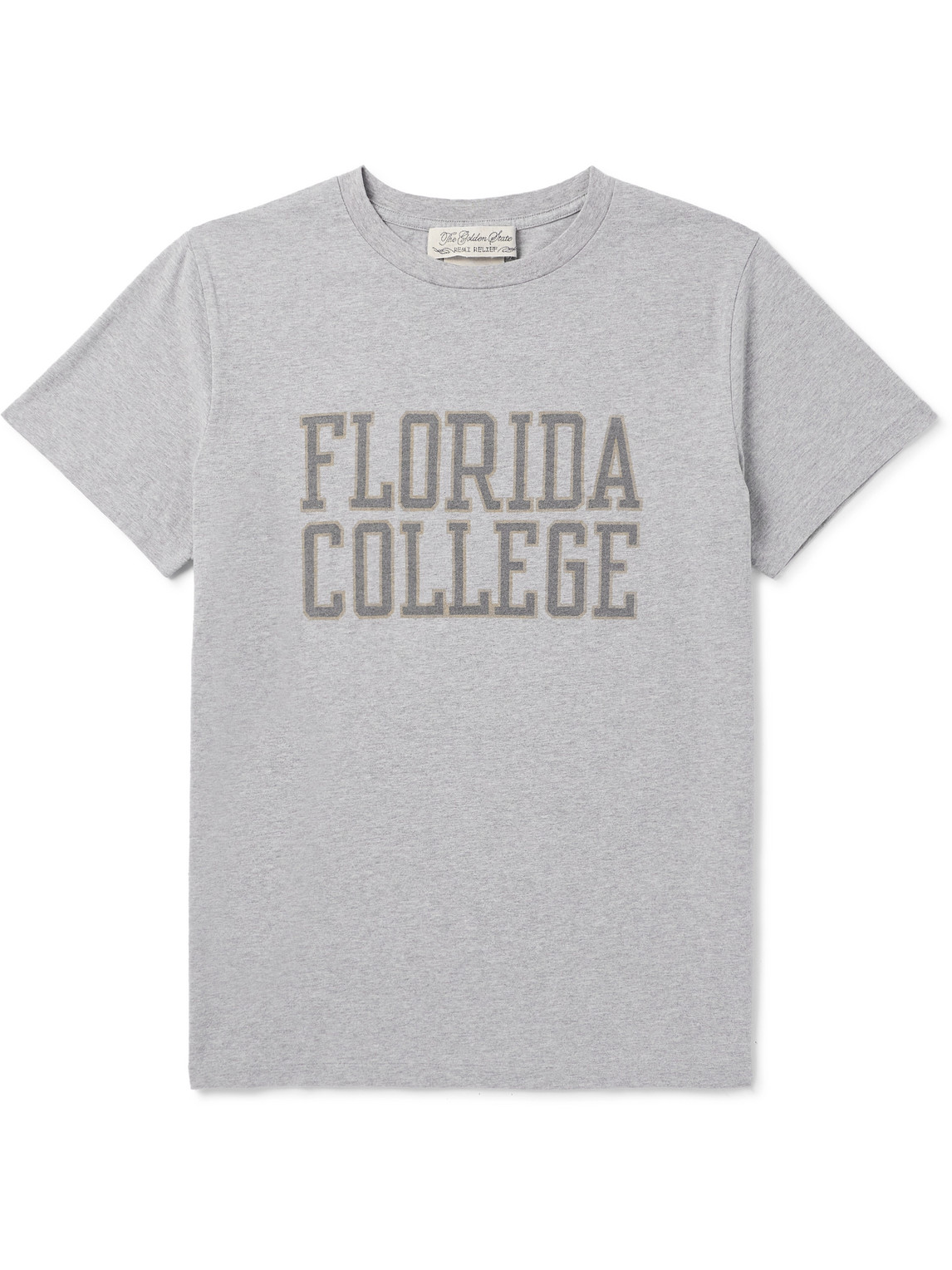 Remi Relief Printed Cotton-jersey T-shirt In Gray