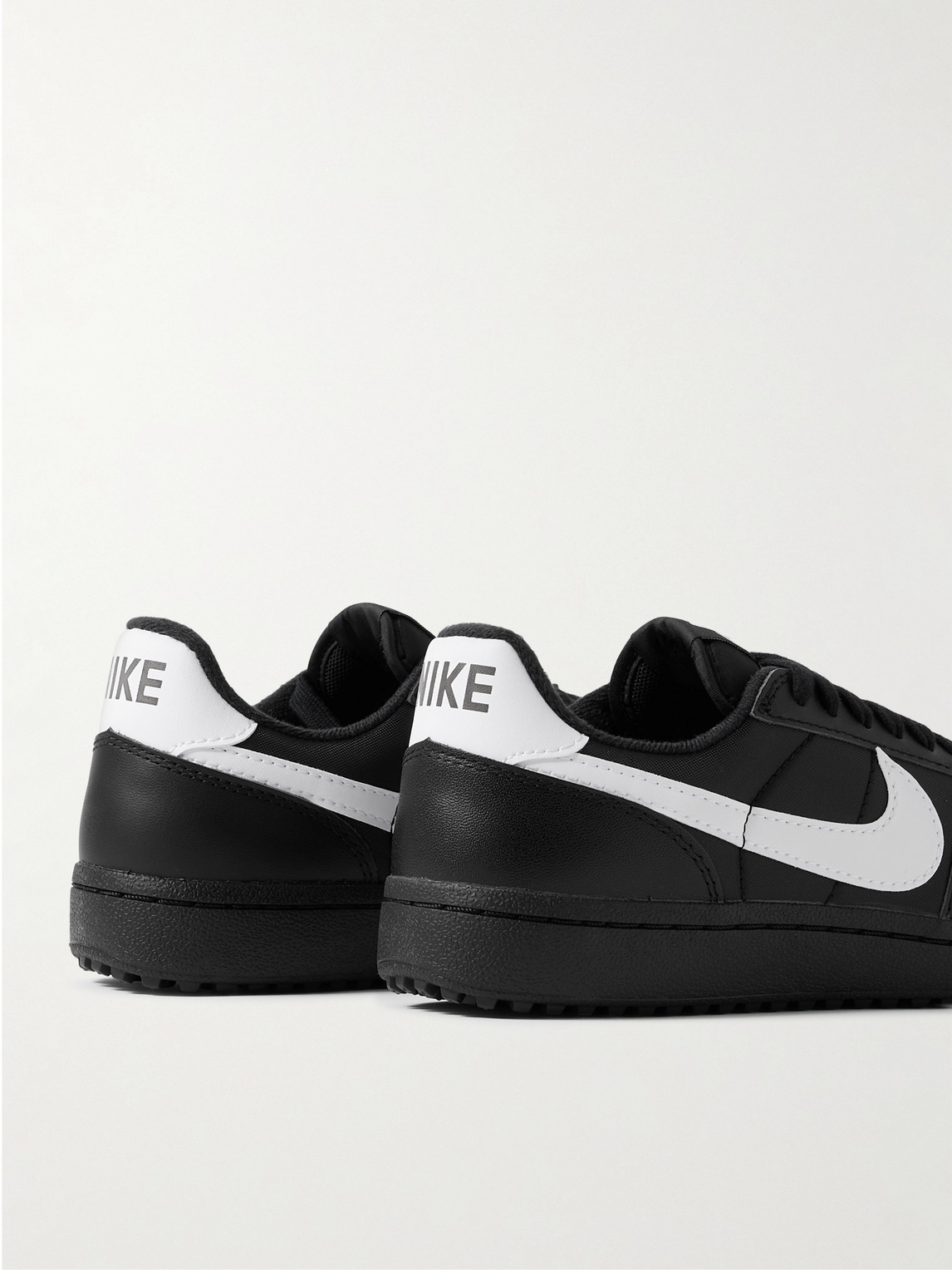 Shop Nike Field General 82 Shell And Leather Sneakers In Black
