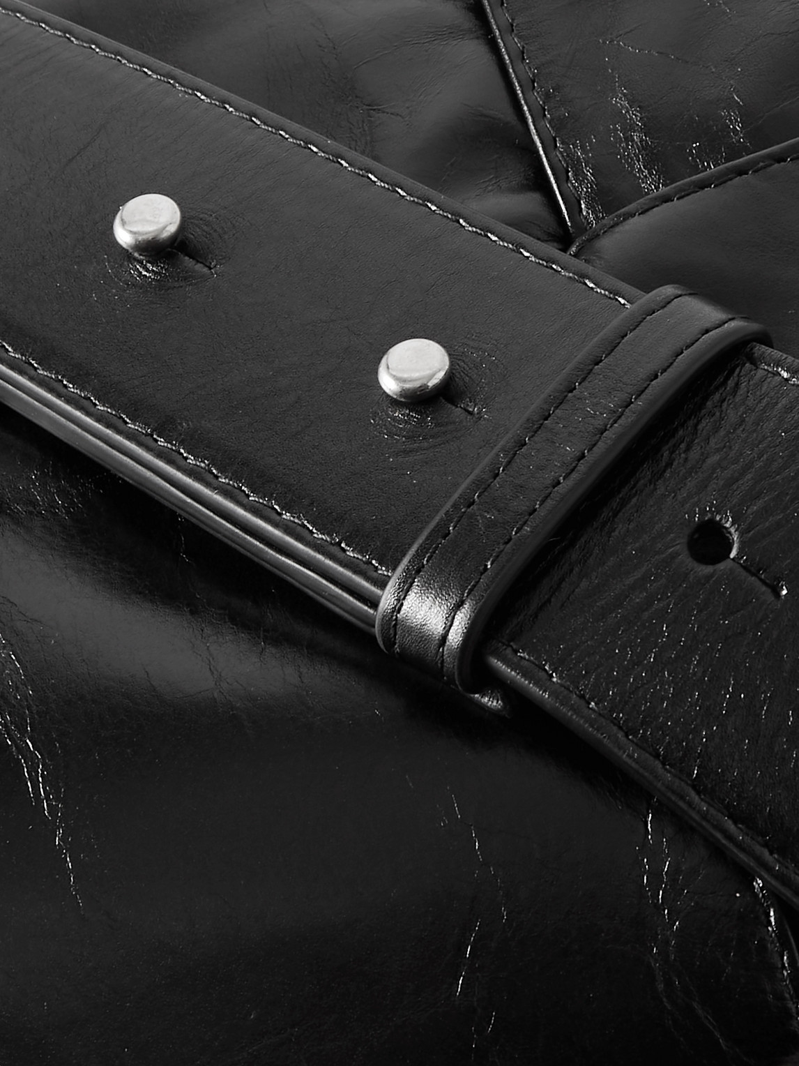 Shop Bottega Veneta Intrecciato Leather Pouch In Black