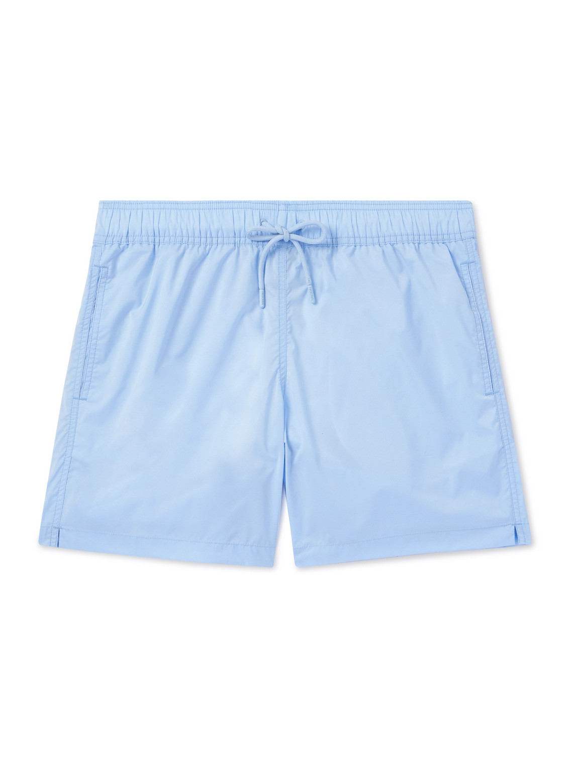 Frescobol Carioca Salvador Straight-leg Mid-length Swim Shorts In Blue
