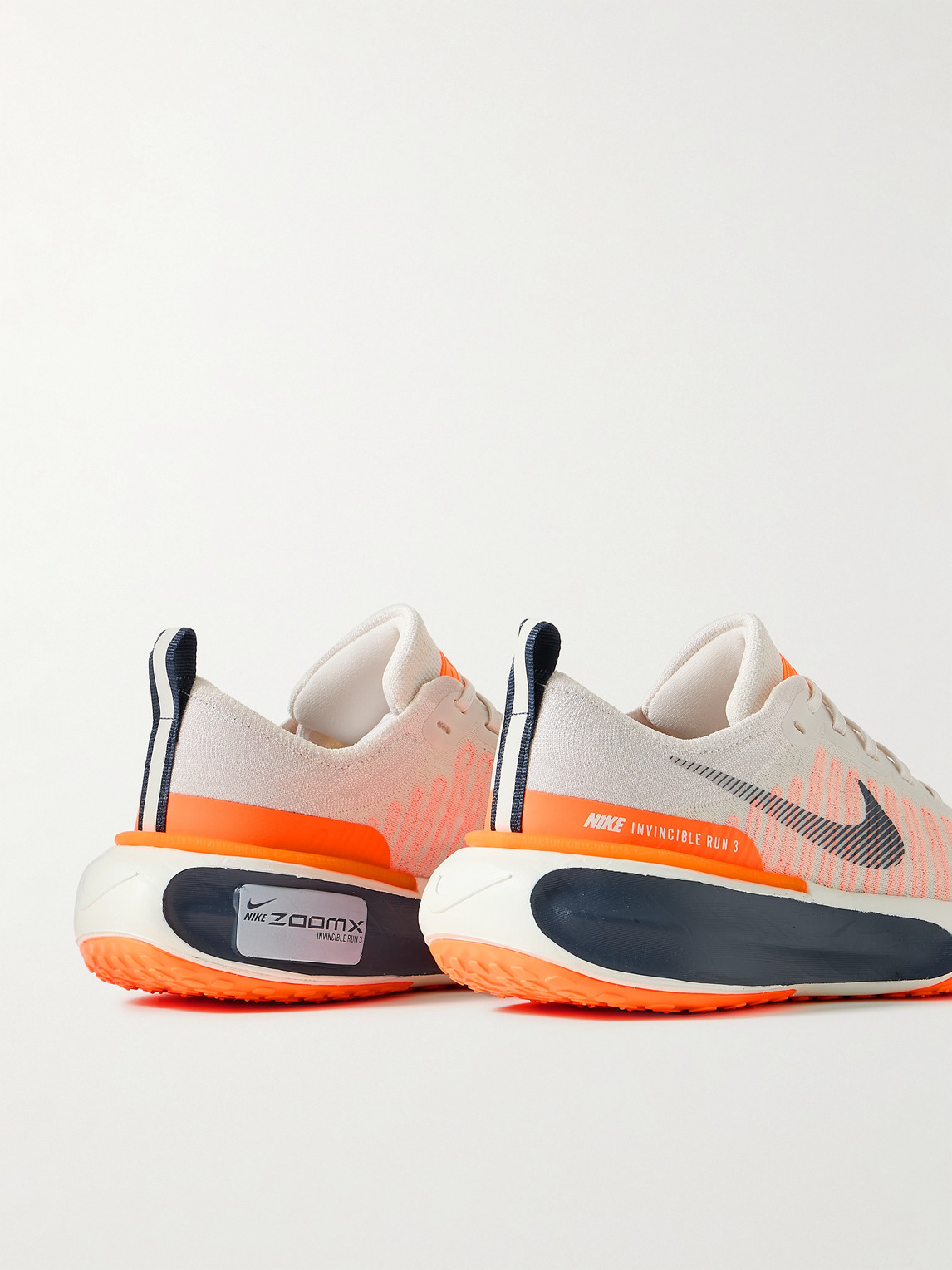 Shop Nike Zoomx Invincible 3 Flyknit Running Sneakers In Orange