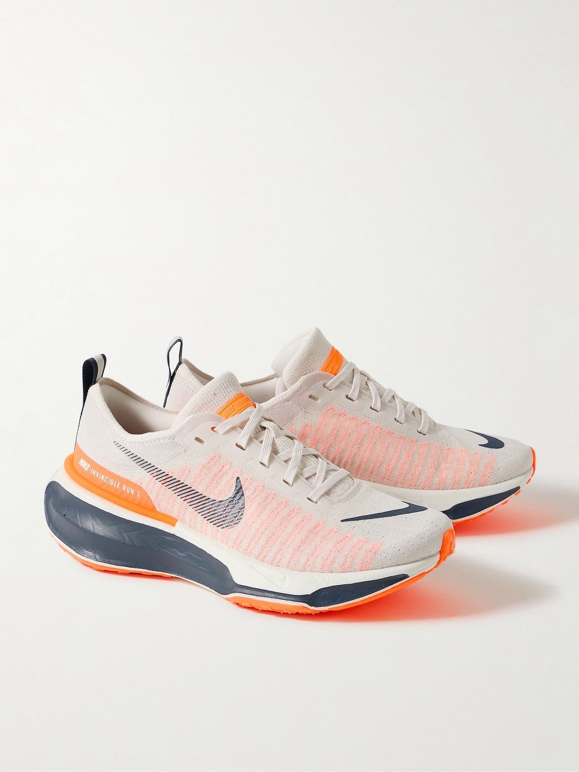 Shop Nike Zoomx Invincible 3 Flyknit Running Sneakers In Orange