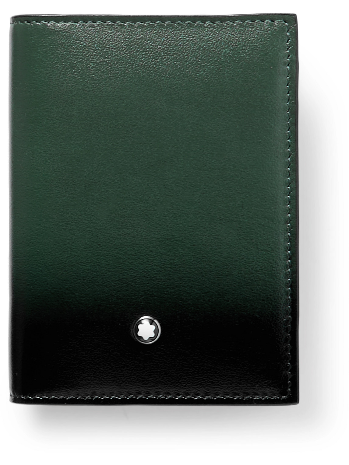 Montblanc Meisterstück Dégradé Leather Bifold Cardholder In Green