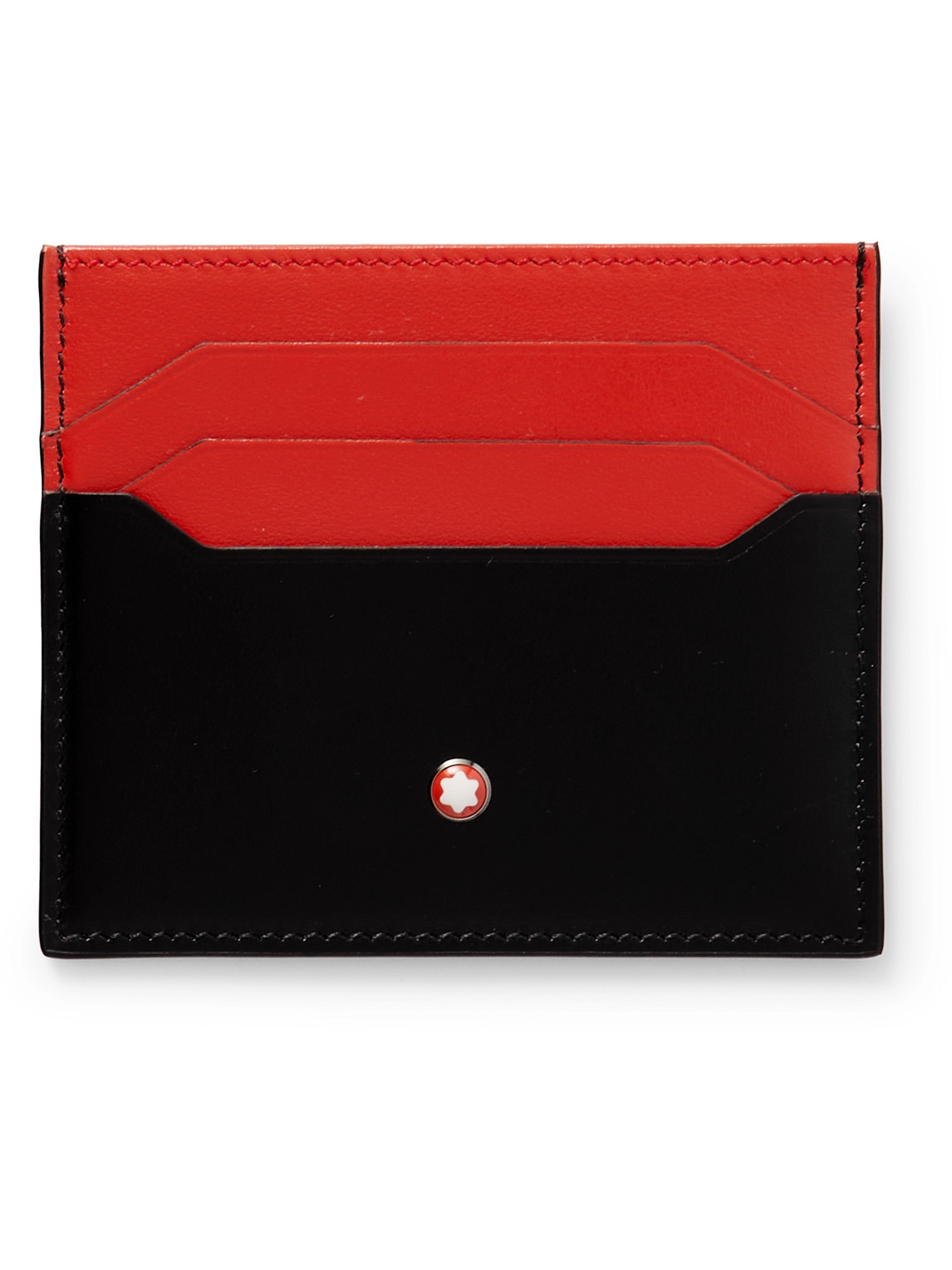 Montblanc Meisterstück Leather Cardholder In Red