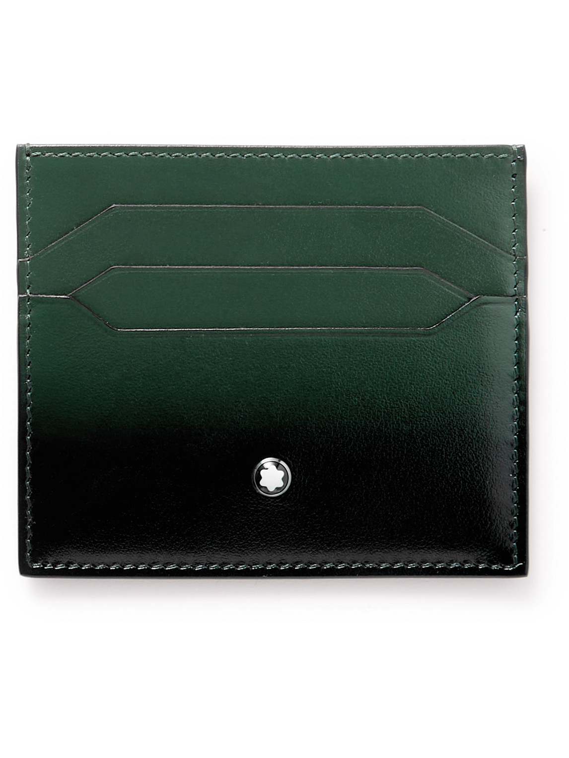 Montblanc Meisterstück Dégradé Leather Cardholder In Green