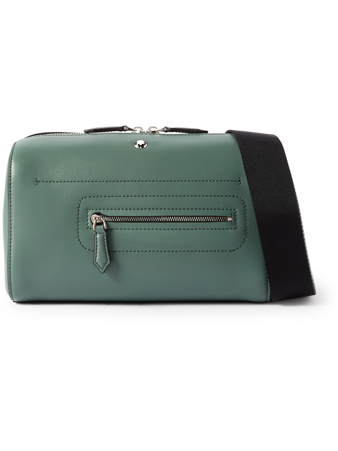 Montblanc 142 Leather Pouch In Green