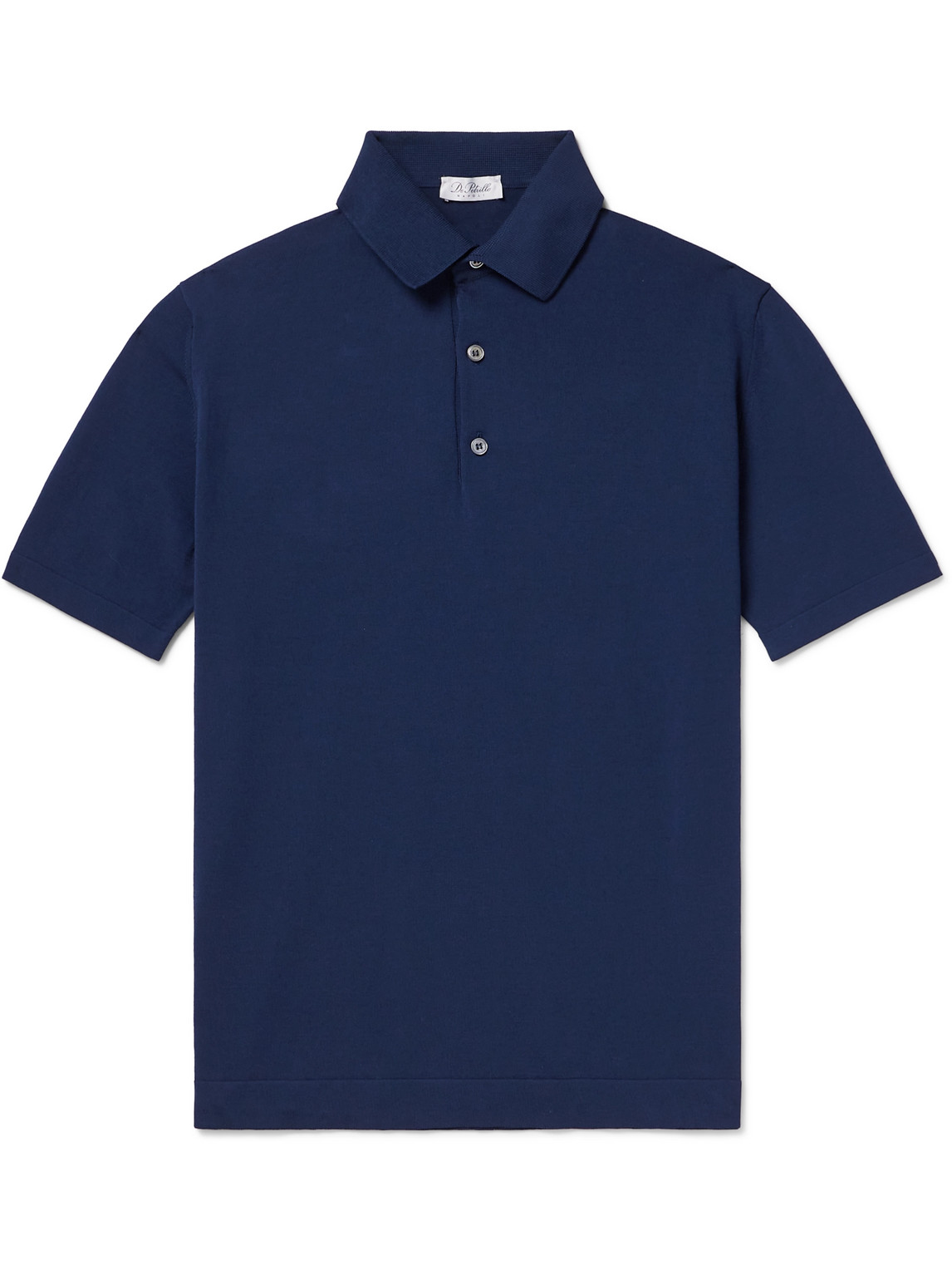 De Petrillo Cotton Polo Shirt In Blue