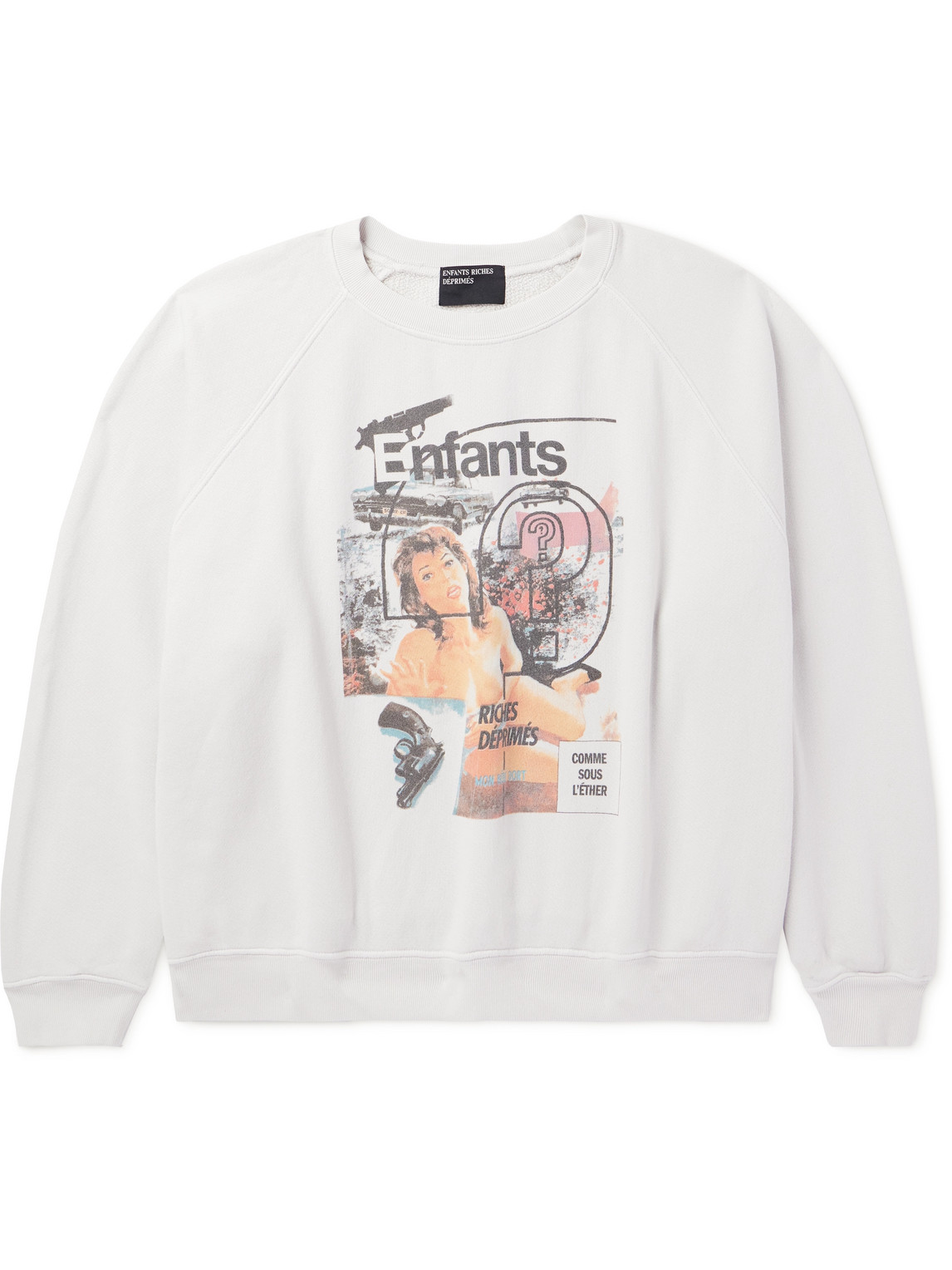 Thrilling Cropped Printed Cotton-Jersey Sweatshirt