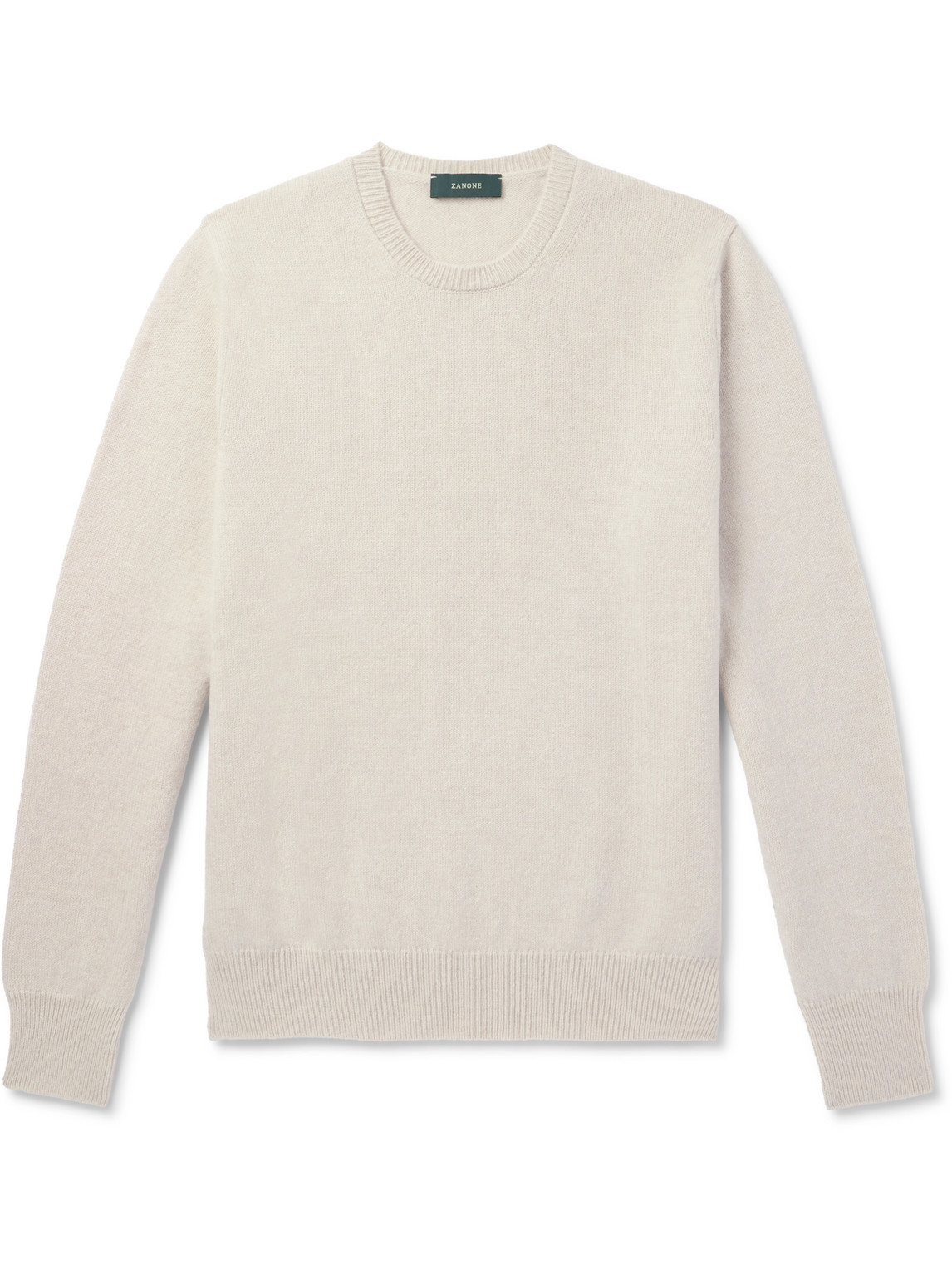 Incotex Zanone Slim-fit Wool Sweater In Neutrals